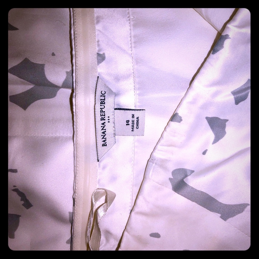 Banana Republic Strapless Silk Floral Dress Sz14 - Picture 3 of 3